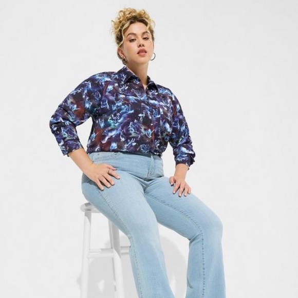 Torrid WB Harry Potter Madison Button Front Blouse size 1X (14-16) - Picture 3 of 8